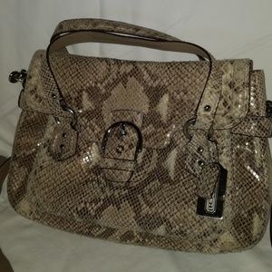 Coach Snake Print Purse